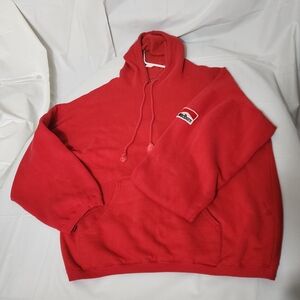 Vtg Y2K Unisex XL Marlboro Hoodie Sweatshirt Red Activewear Streetwear Bikercore